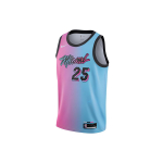 Nike Swingman Miami Heat Duncan Robinson Ombre Dri-Fit &Ouml;koloogiliselt vastupidav kootud korvpallivorm Meeste vorm Lilla Sinine CN1741-691 L