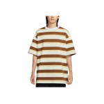 Nike Sportswear Logo Tr&uuml;kiga Tikitud Triibulise Mustriga &Uuml;mmarguse Kaelusega Pullover L&uuml;hikeste Varrukatega Langenud &Otilde;lgadega T-s&auml;rk Meeste T-s&auml;rgid HJ6781-281 XXL