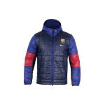 Nike Barcelona 21-22 Hooaeg Spordikihiline Soe Kapuutsiga Puuvillane Jakk Meeste Jakk Tumesinine DM0607-451 XXL