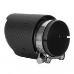 S&uuml;sinikkiust 80mm sisselaskeava 101mm v&auml;ljalaskeava sirge k&uuml;ljega matt summutitoru otsik sobib Mazda CX5 CX4 jaoks(Mattmust 101mm punane