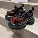 Moodsad naiste platvormkingad 2025 Trend Uued moekad mokassiinid Suvised paksude talladega Mary Janes Br&auml;ndikingad Naiste tossud Paeltega Zapatos Mujer 35 veinipunane v&auml;rv
