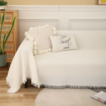 Prantsuse valge diivani t&auml;iskate riie Ameerika diivanir&auml;tik Tolmukindel diivanikate Ins stiilis diivanitekk 180*300cm valge