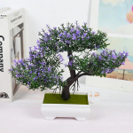 Kunsttaimed Bonsai V&auml;ike puupott V&otilde;ltstaimede lilled Potikaunistused koduks Toa lauakaunistus Hotelli aiakaunistus lilla