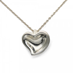 Used TIFFANY&Co. Necklace Curved heart Silver925 4.3g Silver El Saperetti