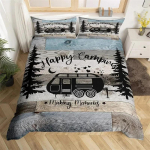 &Otilde;nnelik telkimine tekikott kuninganna multifilmiga haagissuvila telkimine voodipesukomplekt talumaja stiilis 3D matkaauto tekikate koos padjap&uuml;&uuml;ridega EU single(135x200cm)