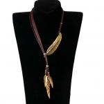 Bohemian Women Rhinestone Feather Ripats Kunstnahast k&ouml;is kaelakee ehted