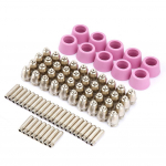 80pc set AG60 SG55 Plasma Cutter Cutting Torch Consumables Electrode Nozzles Cups Kit