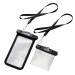 ELECOM Veekindel nutitelefoni &uuml;mbris IPX8 veekindlusega, kaelapaelaga, sobib iPhone'ile ja teistele nutitelefonidele tollides v&otilde;i must rahakott, 10m, must