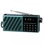 Mini Kaasaskantav P&auml;ikese FM-raadio Bluetooth juhtmevaba k&otilde;lar Laetav raadio FM-vastuv&otilde;tja toetab TF-kaarti USB-taasesitust V&auml;lik&otilde;larid sinine