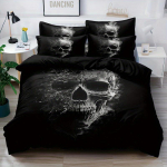 3 tk kuivanud oksade ja kolju mustriga tekikottide komplekt - pehme ja mugav magamistoa, k&uuml;lalistetoa ja &uuml;hiselamu dekoratiivne voodipesu 3 tk EU Twin(135x200cm)