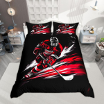 Homewish Sporditeemalised Tekikatted Poistele Teismelistele 2 tk/3 tk, J&auml;&auml;hoki Voodipesu, Pallim&auml;ngu Tekikate Komplekt DE XS 100x135cm 2pcs&set black