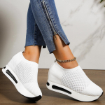 Naiste Kingad Mood Kiilkontsad Vulkaniseeritud Kingad V&otilde;rk Hingav Vabaaja Kingad Naistele Platvorm Tossud Mokassiinid Zapatillas Mujer 36 valge