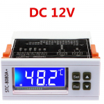 STC-8080A+ 12V 24V 220V Temperatuurikontroller Regulaator K&uuml;lmkapp S&uuml;gavk&uuml;lmik Kontroller K&uuml;lmutus Frostialarm Kahe anduriga