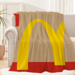 Moodne armas M-Mcdonaldsi logo naljakas tekk pehme uinak diivanivaip elutuppa kontorisse magamistuppa s&uuml;nnip&auml;evaks kodu reisimine laste kingitused 30x40in