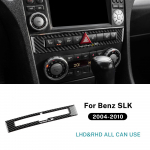 Auto keskkonsooli p&auml;ris pehme s&uuml;sinikkiust dekoratiivkleebis Mercedes Benz SLK R171 2004 2005 2006 2007 2008 2009 2010 jaoks