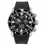 Edox CO-1 Kronograaf Kummirihm Must Tihvt Kvarts Sukelduja 10242-TIN-NIN 1000M Meeste k&auml;ekell must