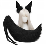 Kunstkarusnahast loomade peapaelad karvased loomahundi k&otilde;rvad, peakatted, sabakomplektid Kawaii juukser&otilde;ngas Halloweeni Cosplay peotarbed