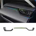 Car Dashboard Screen frame Chrome Interior trims Car Interior Peach Wood Decoration For Toyota RAV4 RAV 4 XA50 50 Left carbon fiber