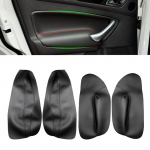 Pehmest nahast uksepaneeli kate Ford Mondeo 2007 2008 2009 2010 2011 2012 siseukse k&auml;etoe paneeli nahakatte kleebise &auml;&auml;ris Rear Black