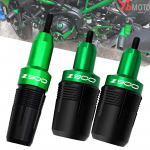 Mootorratta alumiiniumist heitgaasi avariikaitse Kawasaki Z 900 Z900 RS 2017-2022 raami liugurid Mootori kukkumine Exhaust Slider-Grey