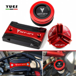 Yamaha MT07 TRACER MT-07 2014-2022 mootorratta silindrikaane jaoks, eesmine tagumine pidurivedeliku paagi korgi &otilde;lit&auml;iteava Oil filler cap-Blue