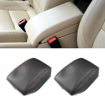 VW Touranile 2006 2007 2008 2009 2010 2011 2012 Mikrokiust Nahast Interj&ouml;&ouml;r Keskkonsooli Kaane K&auml;etoe Kaitsekate Trimm A Black-red line