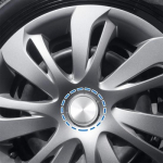 Universal 4pcs For Car Wheel Center Covers Rim Chrome Silver Hub Caps 2.36 inch | 6 Months | Wheel Center Cap