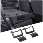 ABS Carbon fiber Second Row Rear Down Seats Button Trim For Honda Pilot 2015-22