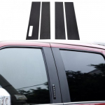 Carbon fiber Full Set Exterior Cover Trim Kit For Ford F150 F-150 2015- 4PC Window B Pillar Post