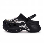 Crocs Bae Clog REGO Kuum Koer Kadunud Saturn Mugav ja Mitmek&uuml;lgne Augudega Kingad Naiste Must H&otilde;bedane 34-35