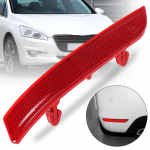 Tagumise kaitseraua helkurvalgusti katte liist Peugeot 508 2011 2012 2013 2014 jaoks Tagumise kaitseraua udutulede riba Hoiatustuli Ilma pirnita 1pc Left