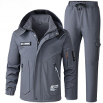 Meeste Winter Plus Velvet kolm-&uuml;hes jope paksendatud kombinesoonid tuule- ja veekindlad &otilde;ues m&auml;gironimisriided k&uuml;lmakindlad ja soojad t&ouml;&ouml;riistad S