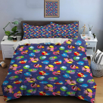 3D Prinditud Sisek&uuml;ljega Voodipesukomplekt Laste Tekikate Padjap&uuml;&uuml;rid T&auml;iskasvanute ja Laste Tekikate Luksuslik S&uuml;nnip&auml;evakingitus 135x200cm-2pcs