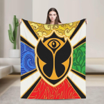 Tomorrowlands Muusikafestival Flanellitekk Soe pehme visketekk v&auml;litingimustesse Dekoratiivne Uudsus Voodikate Diivanivoodi Kate 30x40in yellow