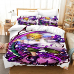 Seitsme surmapatu voodipesukomplekt &Uuml;heinimese Twin T&auml;iskasvanu Queen King Suuruses Anime Voodikomplekt T&auml;iskasvanu Poisi Magamistoa Tekikoti Komplektid 3D Prindiga EU Single(135*200cm)3pcs
