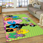 3D Multifilmi Les Barbapapa Pere HD Vaip elutuppa, magamistuppa, kodu kaunistamiseks, libisemiskindel p&otilde;randamatt diivani jaoks, laste kingitus 200x160cm( 78x62in )