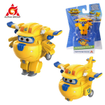 Super Wings Mini Dizzy Transformeeruv Robot Lennukiks 3 Sammuga 2 Tolli Deformatsioon Tegevuskujud 2 Režiimi Muutuv Laste M&auml;nguasi yellow