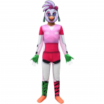 T&uuml;drukute Fnaf Roosa Lind Prinditud Kombinesoon Mask Kindad Komplekt Lastele J&otilde;uludeks Halloweeni Cosplay Kost&uuml;&uuml;m 120cm roosa