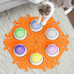 Koera suhtlusnupud Komplekt Praktiline Vastupidavus Kingitus Lihtne kasutada Alusega 6 Piece Set orange