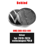 Golf 7 7.5 MK7 MK7.5 GTI 2026 Kuumaks VOLKSWAGEN VW jaoks 1 tk 139mm 110mm 5H0853601D VW Auto Logo Embleem Kapott Eesmine Ja Tagumine Saba Mark VW POLO 2019-24 gray