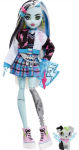 Monster High Frankie Stein Tarvikutega Ja Moodsa Lemmikloomaga Mustad Juuksed Ja M&auml;nguasi 3 HHK53 Nukk Firma, Liigendnukk, Sinised Salkudega, Laps,