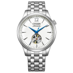 CITIZEN Collection NH9131-73A Automaatne Open Heart K&auml;ekell Valge sihverplaadi Roostevabast terasest Meeste valge