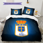 Real Oviedo Mustriga Voodipesu, Tekikomplekt Tekikate Padjap&uuml;&uuml;r Kodu S&uuml;nnip&auml;evakingitus (1 * tekikott + 2 * padjap&uuml;&uuml;ri, ilma s&uuml;damikuta) 135x200cm white