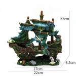 Akvaariumi Kala-akvaariumi Kaunistused Maastik Piraadilaev Vrakilaev Vintage Vaikne Disain Paat Akvaariumi Tarvikud Kodu Kaunistused