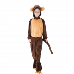 Lapsed Poisid T&uuml;drukud Loomad Ahv Kombinesoon M&uuml;ts Komplekt Halloweeni Rollim&auml;ng Riietumine Cosplay Kost&uuml;&uuml;m XS pruun