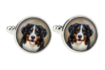 Bernese Mountain Dog, Berner Sennenhund - cufflinks, a shirt accessory, a shirt pendant from the Art-Dog brand h&otilde;be