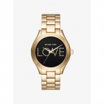 Michael Kors Slim Runway Love kuldse tooniga k&auml;ekell MK3803 kuld