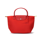Longchamp Le Pliage Logo Tikitud &Uuml;lemise T&otilde;mblukuga T&otilde;mblukuga K&auml;ekott V&auml;ike Naiste k&auml;ekotid Tomatipunane 1621919P83 Tomato red