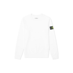 Stone Island Klassikaline embleemiga kerge &uuml;mmarguse kaelusega dressipluus Unisex dressipluus Valge 721563051-V0001 XXL