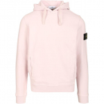 Stone Island Logo plaastriga kapuutsiga sviiter Unisex sviiter Roosa 801564151-V0080 L